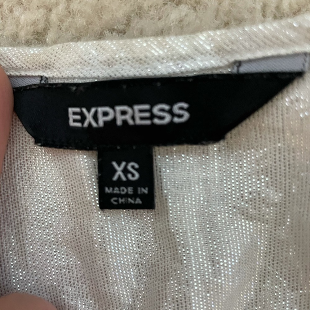 Express | Reflective Ruffle Top - image 5